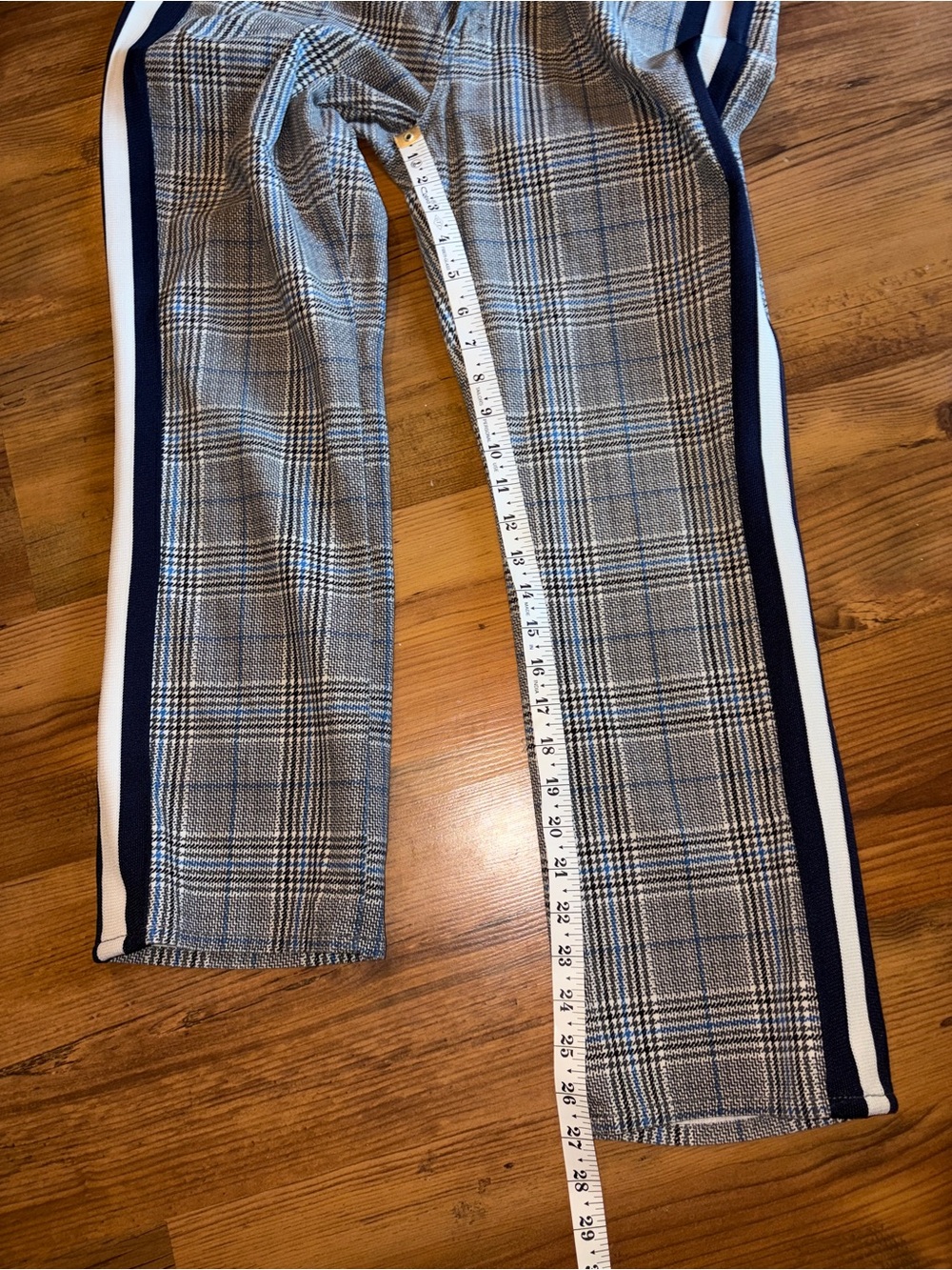 Mother Insider Ankle Plaid Tux Pants Jeans 32 - Picture 10 of 11
